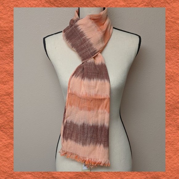 COLLECTION XIIX CORAL BLOSSOM Skinny Wrap Scarf - Picture 1 of 7